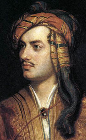 Astrology of George Gordon Lord Byron with horoscope chart quotes 