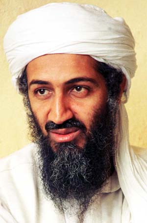 osama in laden in. left and Osama in Laden in.